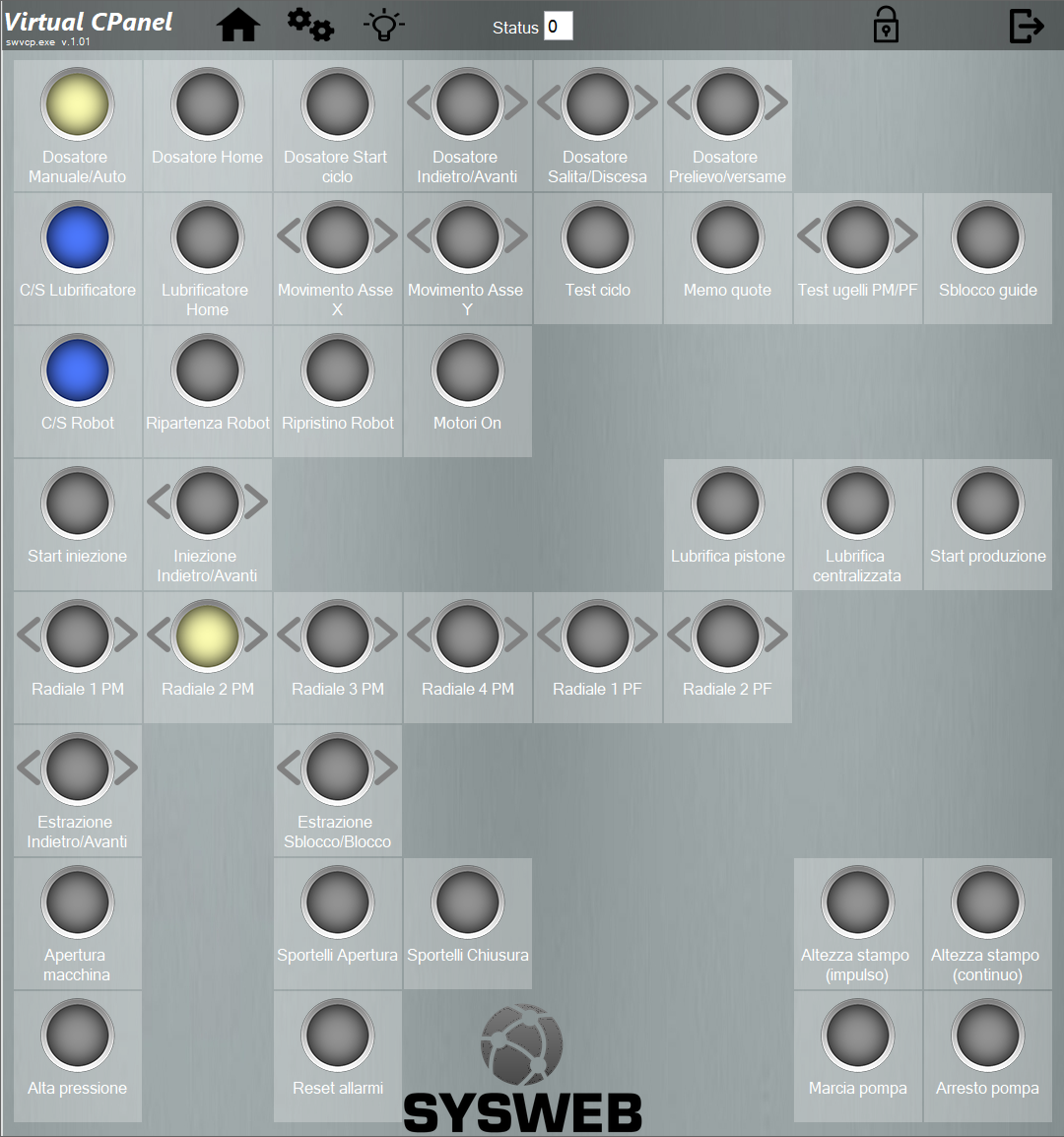 Pulsantiera Virtuale Dinamica